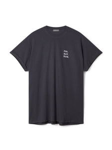 May T Shirt | Charcoal | Script