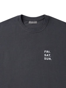 May T Shirt | Charcoal | Script