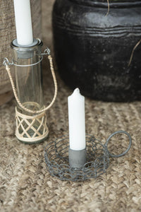 White Short Dinner Candle