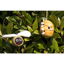 Handmade Biodegradable Big Bumblebee Hanging Needle Felt Decoration