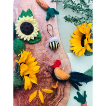 Handmade Felt Mini Bumblebees Set of 3 Hanging Decorations