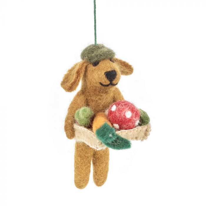 Dom the Gardening Dog Hanging Decoration