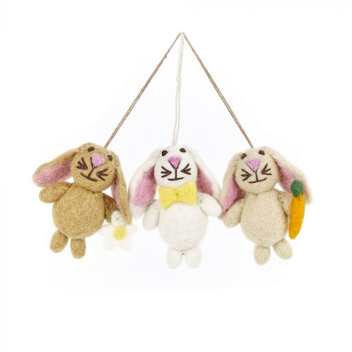 Mini Easter Bunnies (Set of 3) Decorations