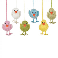 Handmade Needle Felt Hanging Easter Chick Decoration