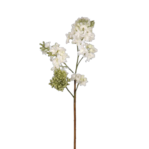 Lilac White Faux Stem