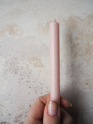 Dusty Pink Tapered Candle