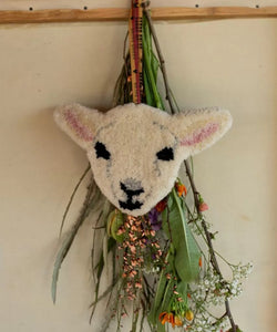 Woolly Lamb Head Hanger
