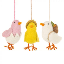 Handmade Needle Felt Chirpy Chicks Hanigng Easter Decoration