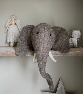 Elephant Head with Trunk Up (semi)