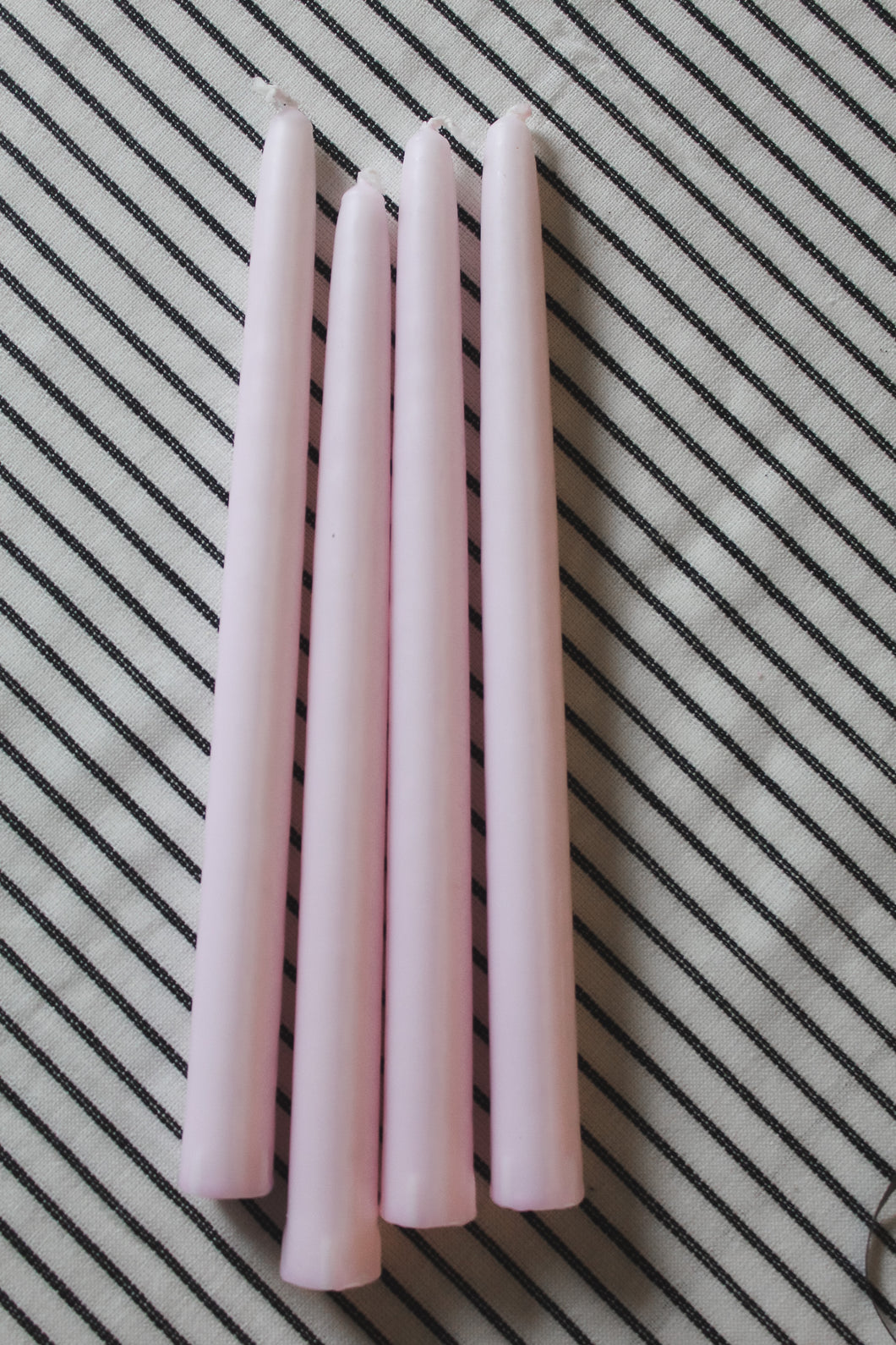 Baby Pink Dinner Candles