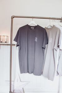 May T Shirt | Charcoal | Script