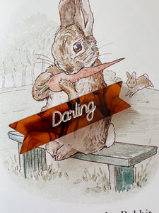 Darling acrylic clip