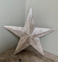 Whitewashed Wooden Star