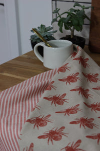 Recycled Honey Bee Tea Towel 2 Pack