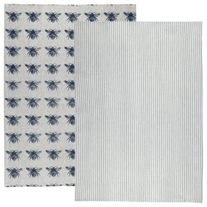 Recycled Honey Bee Tea Towel 2 Pack
